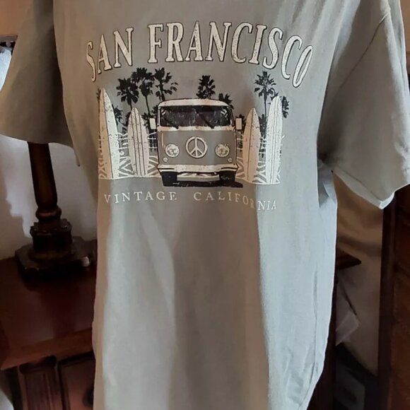 San Francisco VW Volkswagen Surf Vintage California T-shirt, size L - Picture 2 of 10
